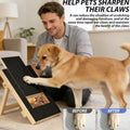 Furry Drift Wooden Dog Scratching Board with Treat Box & Nail Trim Pad